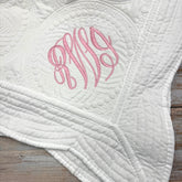 Monogrammed Heirloom Baby Quilt
