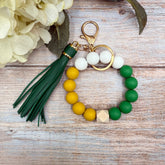 Wristlet Keychain | Game Day | Green & Gold