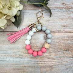 Wristlet Keychain | Bubble Gum Pink