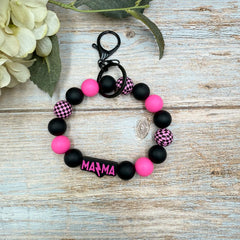 Wristlet Keychain | Lightening Bolt MAMA