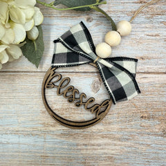 Blessed Car Charm | Rearview Mirror Ornament