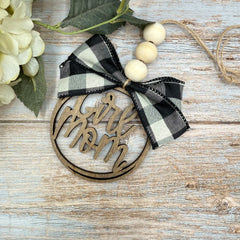 Girl Mom Car Charm | Rearview Mirror Ornament