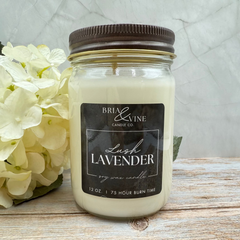 Lush Lavender 12oz Mason Jar Candle