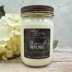 Tropical Shore 12oz Mason Jar Candle