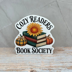 Cozy Readers Book Club Sticker