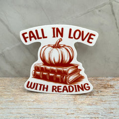 Fall In Love With Reading Sticker