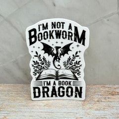 Book Dragon Sticker