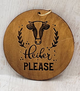 Keychain Disc | Heifer Please