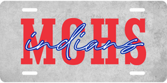 School Spirit License Plate - Montgomery Central High School Indians