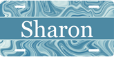 Personalized License Plate - Sharon