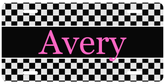 Personalized License Plate - Avery