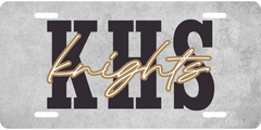 School Spirit License Plate - Kenwood High School Knights