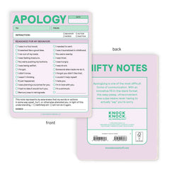 Apology Nifty Note Pad