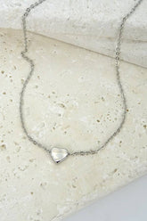 Mini Heart Necklace - Silver