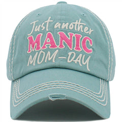 Just Another Manic Mom Day Vintage Washed Baseball Hat