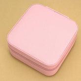 Pink Travel Jewelry Organizer