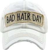 Bad Hair Day Vintage Washed Baseball Hat
