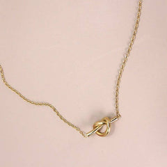 Knotted Necklace - Gold