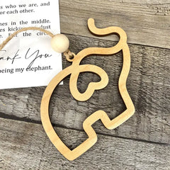Story Ornament - Elephants- the Unbreakable Bond- Sisterhood
