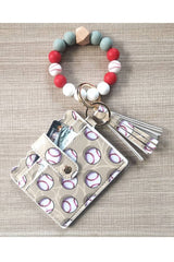 Wristlet Keychain Wallet | Baseball
