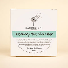 Rosemary + Mint Tallow Shave Bar