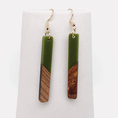 Resin Wooden Earrings