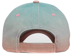 Dog Mom Ombre Color Vintage Washed Baseball Hat