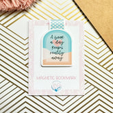 A Book A Day Keeps Reality Away Cute Magnetic Bookmark