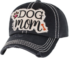 Dog Mom Hat - black