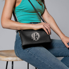 Monogrammed Crossbody Wristlet - BEST SELLER!!