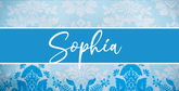 Personalized License Plate - Sophia