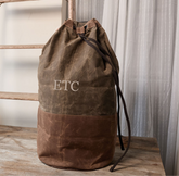 Waxed Canvas Laundry Duffel Bag