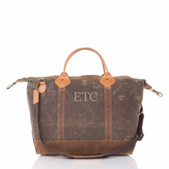 Waxed Canvas Weekender Bag