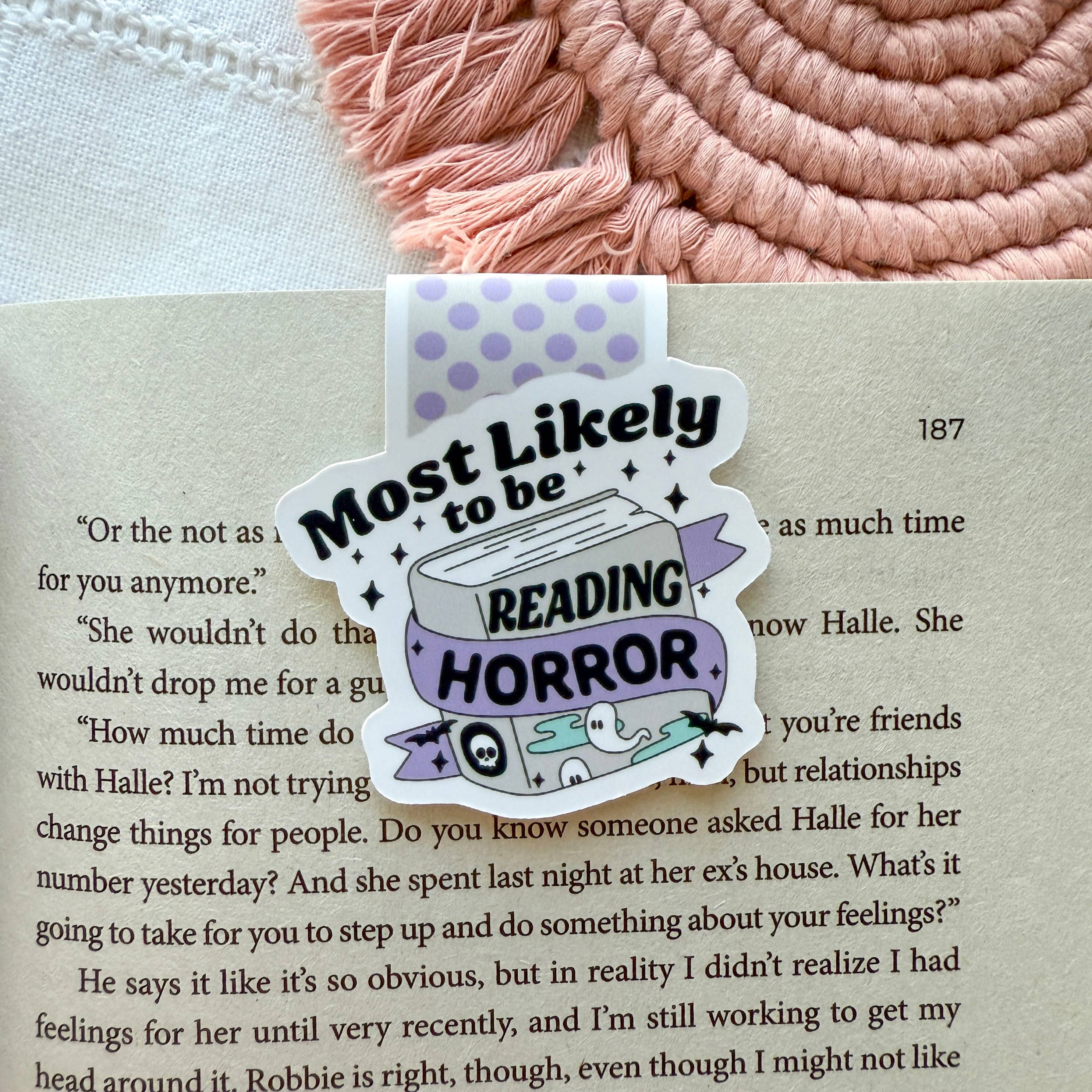 Most Likely to be Reading Horror Magnetic Bookmark