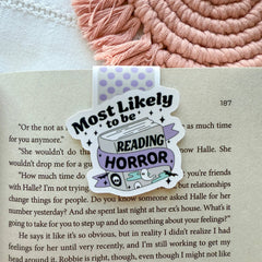 Most Likely to be Reading Horror Magnetic Bookmark