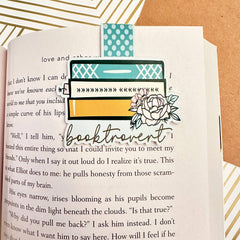 Floral Booktrovert Cute Magnetic Bookmark - Book Lover