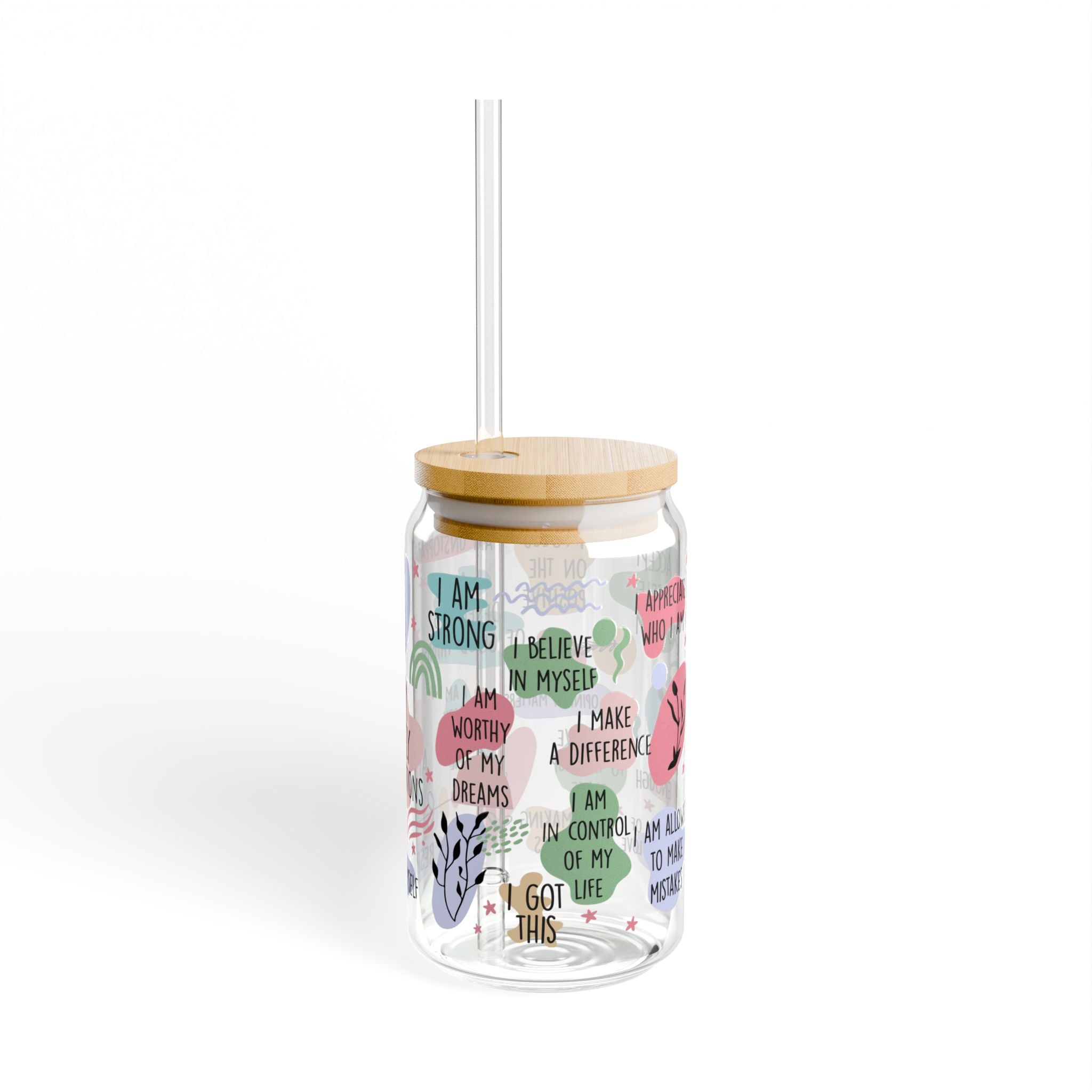 Daily Affirmations 16oz Glass Can