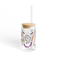 Spooky Vibes Halloween 16oz Glass Can