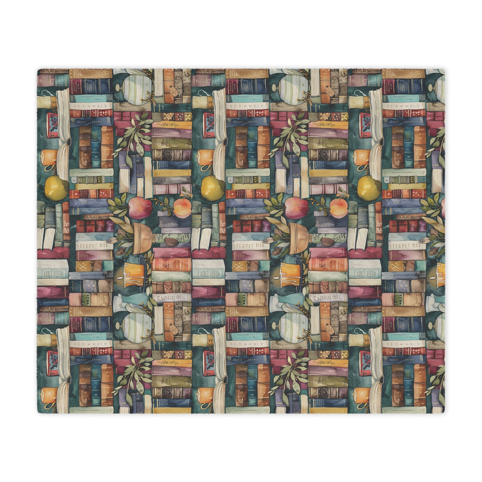Watercolor Library Minky Blanket