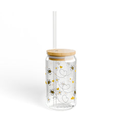 Bumblebee 16oz Glass Can