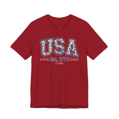 Vintage Floral USA T-Shirt
