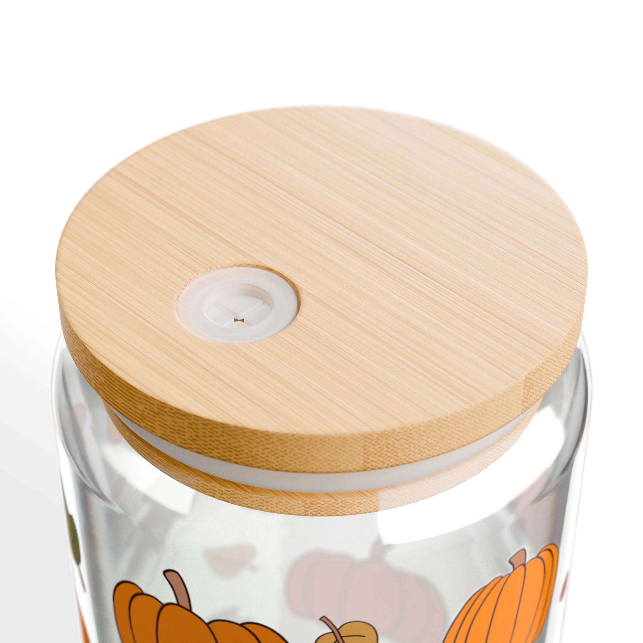 Fall Pumpkin 16oz Glass Can