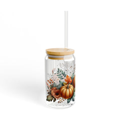 Fall Vibes 16oz Glass Can