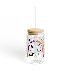 Spooky Vibes Halloween 16oz Glass Can