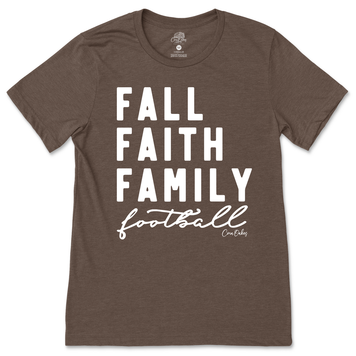 Fall Faith Family Football T-Shirt