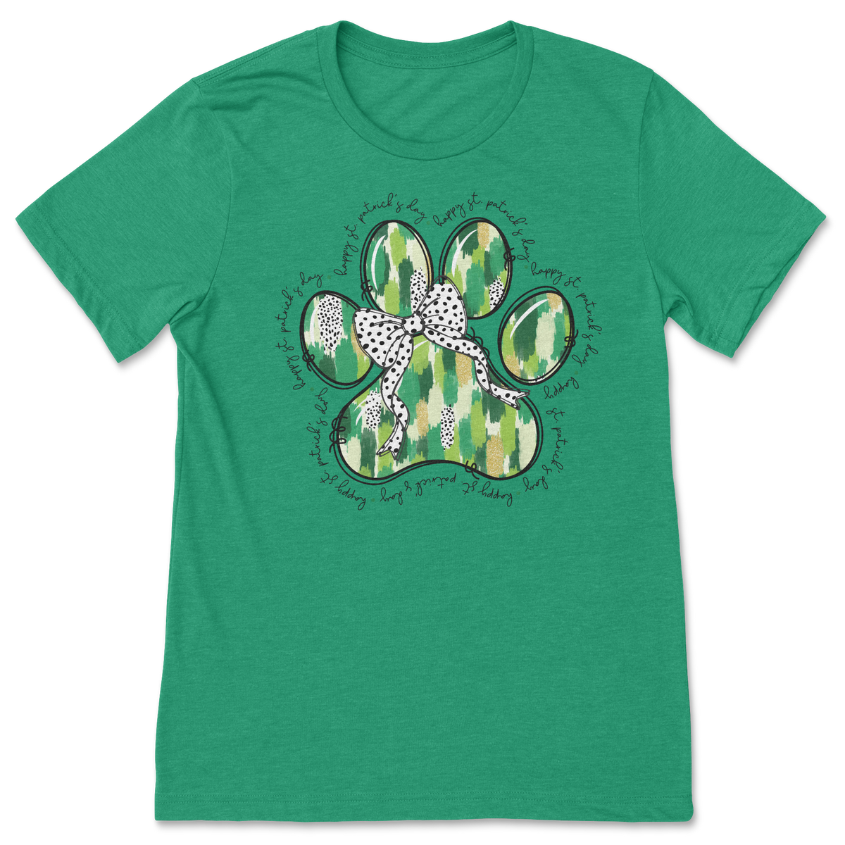St. Patrick's Day Paw Print T-Shirt