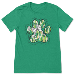 St. Patrick's Day Paw Print T-Shirt