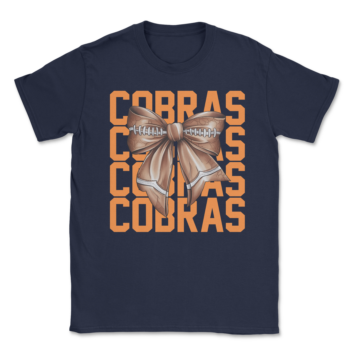 Cobras Football Bow T-Shirt