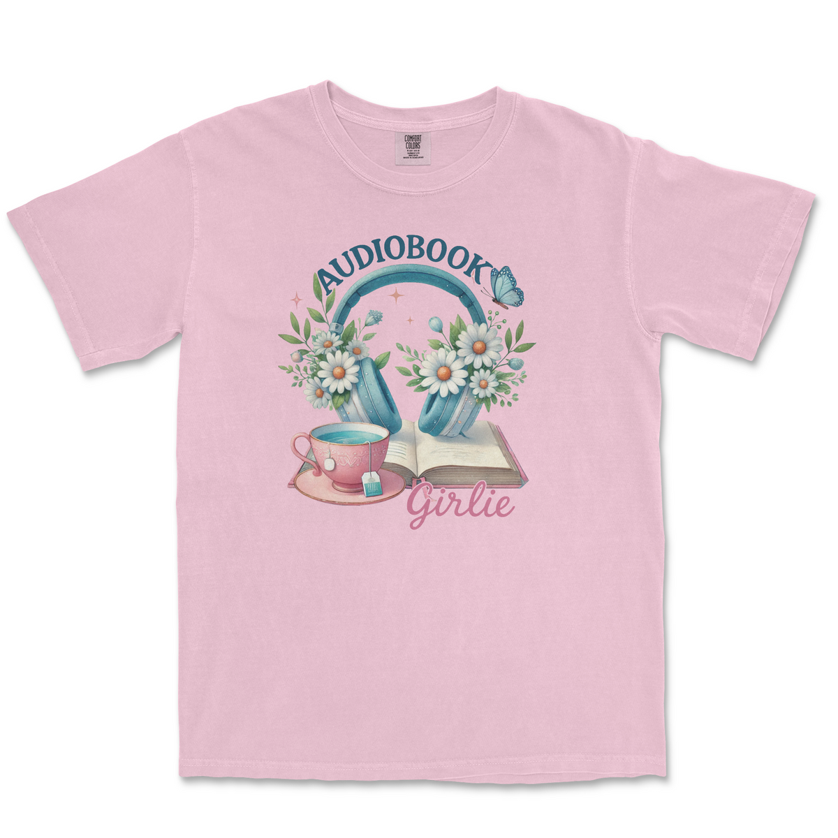 Audiobook Girlie Comfort Colors T-Shirt