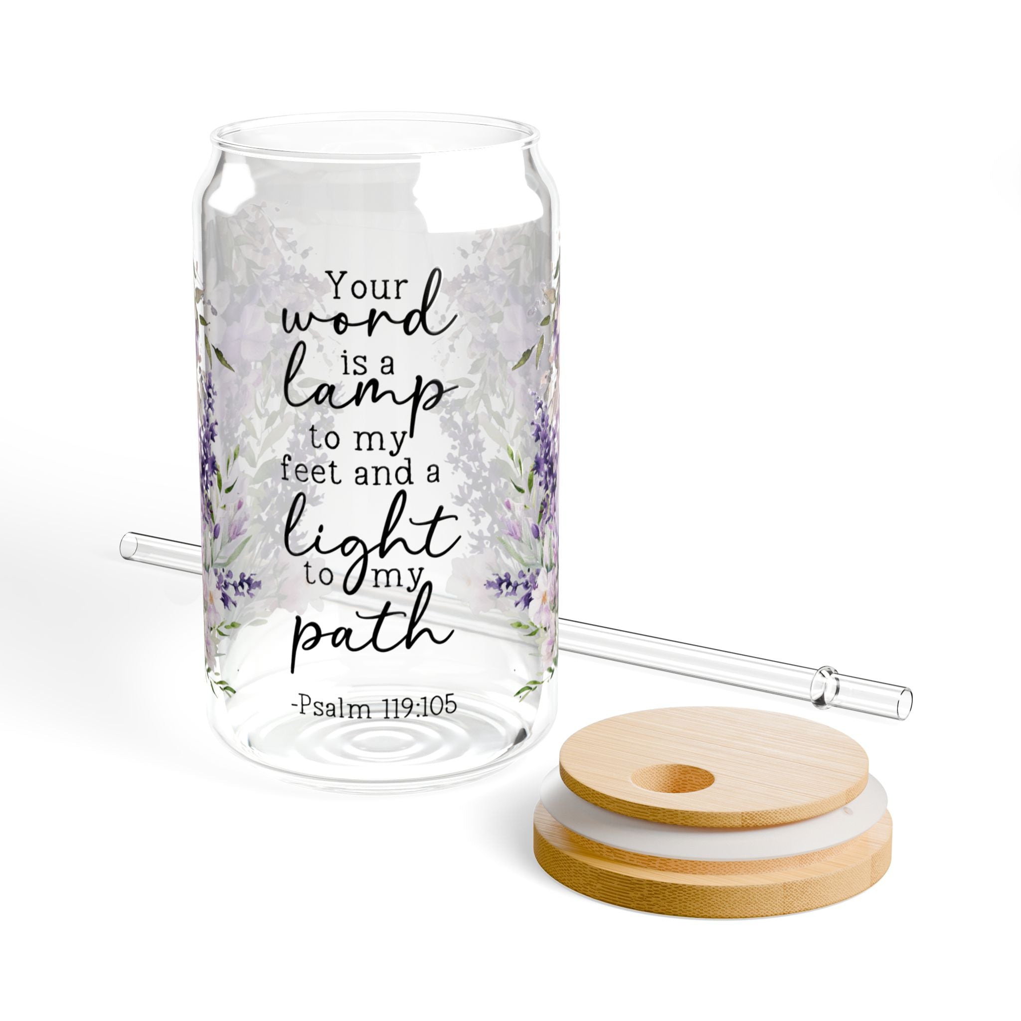 Your Word Is My Lamp 16oz Glass Can